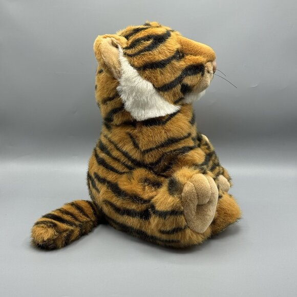 Golden Bear Company Vintage Tiger Plush 12" Seated Stuffed Animal Made In Korea - Picture 6 of 11